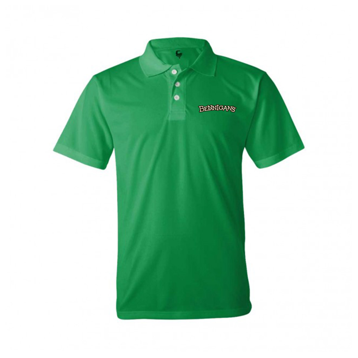BEN17 Mens Polo NON PINT LOGO Green 1200